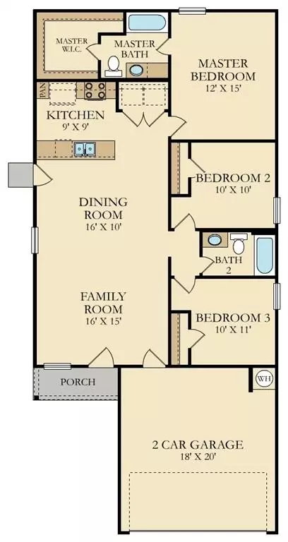Floorplan - 791 Circle Way, Jarrell, TX 76537 photo 1 of 1