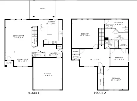 Floorplan - 303 Greener Dr, Leander, TX 78641 photo 1 of 1
