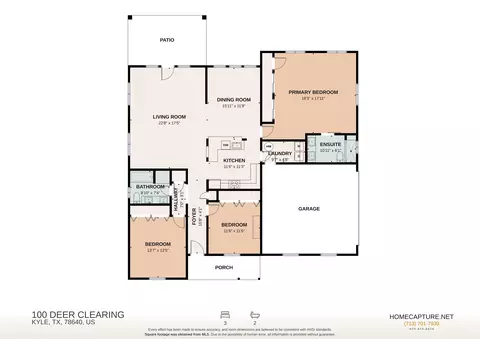 Floorplan - 100 Deer Clearing, Kyle, TX 78640 photo 1 of 1