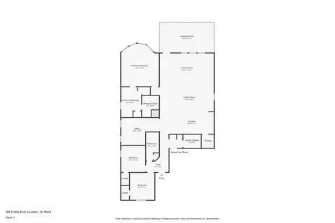 Floorplan - 205 Trellis Blvd, Leander, TX 78641 photo 1 of 1