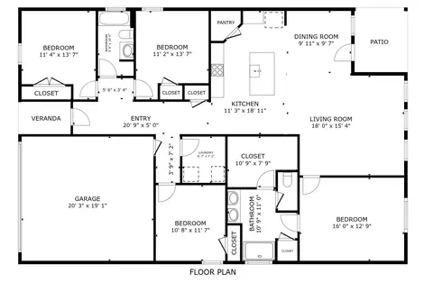 Floorplan - 220 Apache Plum Dr, Kyle, TX 78640 photo 1 of 1