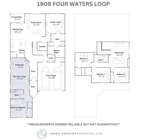 Floorplan - 1909 Four Waters Loop, Georgetown, TX 78628 photo 1 of 1