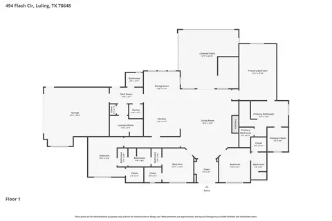 Floorplan - 494 Flash Cir, Luling, TX 78648 photo 1 of 1
