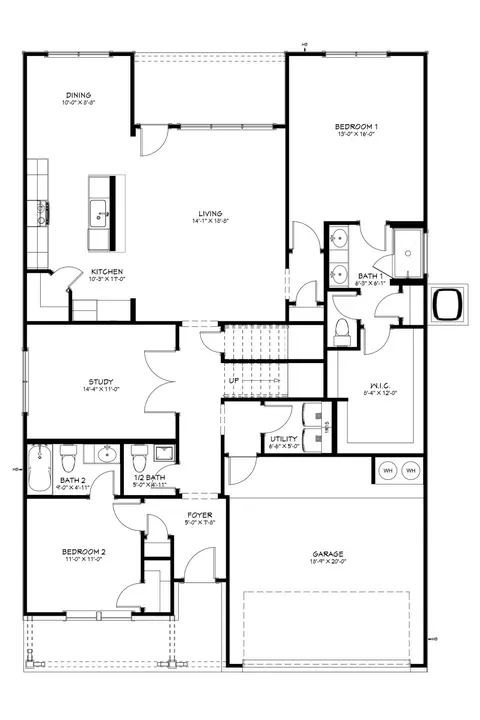 Floorplan - 564 Gus Loop, Georgetown, TX 78626 photo 1 of 2