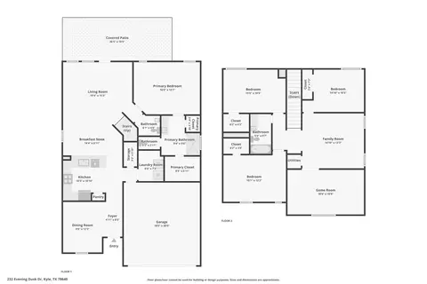 Floorplan - 232 Evening Dusk Dr, Kyle, TX 78640 photo 1 of 1