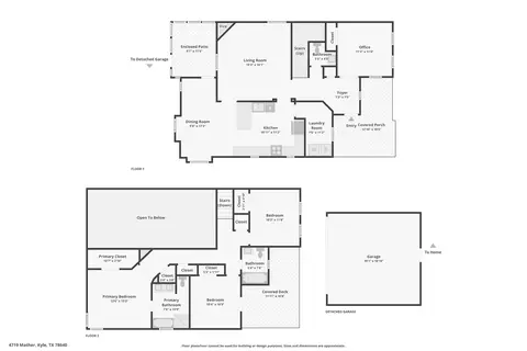 Floorplan - 4719 Mather, Kyle, TX 78640 photo 1 of 1