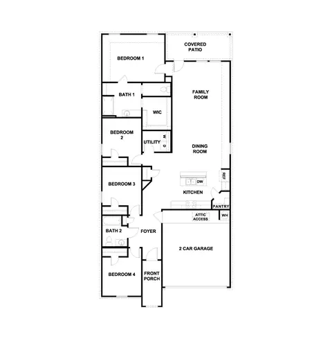 Floorplan - 356 San Juan Trl, Bastrop, TX 78602 photo 1 of 1