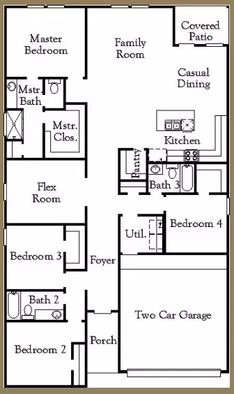 Floorplan - 132 Wind Hl, Jarrell, TX 76537 photo 1 of 1