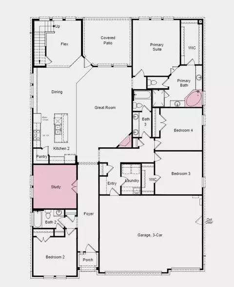 Floorplan - 693 Jackson River Loop, Kyle, TX 78640 photo 1 of 2