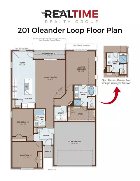 Floorplan - 201 Oleander Loop, Buda, TX 78610 photo 1 of 1