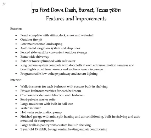 Exterior - 312 First Down Dash, Burnet, TX 78611 photo 11 of 11