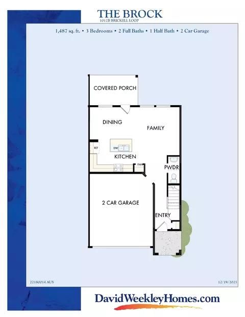Floorplan - 1012 Brickell Loop # B, Austin, TX 78744 photo 1 of 2