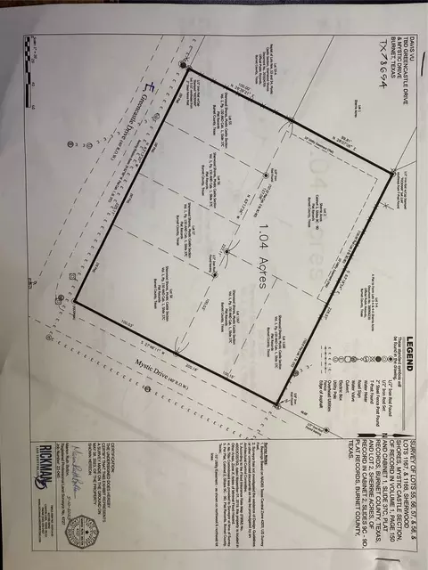 lot5556575811671168 Greencastle And Mystic Dr, Granite Shoals, TX 78654