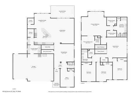 Floorplan - 305 Kat Garnet Dr, Kyle, TX 78640 photo 1 of 1