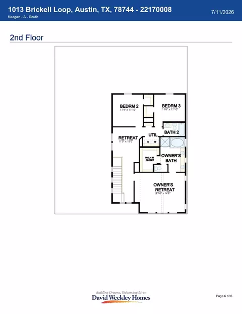 Floorplan - 1013 Brickell Loop, Austin, TX 78744 photo 2 of 2