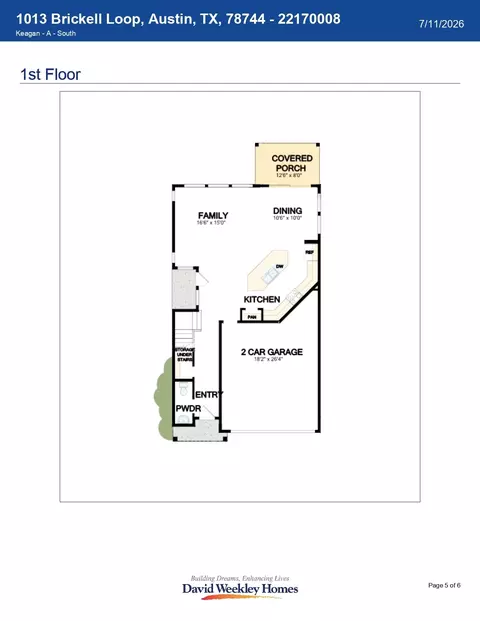 Floorplan - 1013 Brickell Loop, Austin, TX 78744 photo 1 of 2