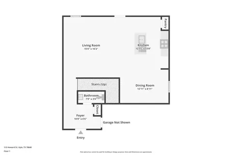 Floorplan - 113 Howard Dr, Maxwell, TX 78109 photo 2 of 3