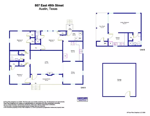 Floorplan - 807 E 49th St, Austin, TX 78751 photo 1 of 1