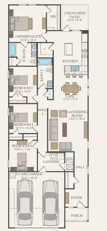 Floorplan - 309 Bridge Deck Loop, Kyle, TX 78640 photo 1 of 1