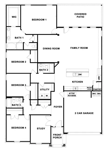 Floorplan - 421 Abruzzi St, Leander, TX 78641 photo 1 of 1