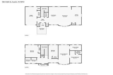 Floorplan - 108 E 46th St, Austin, TX 78751 photo 1 of 1
