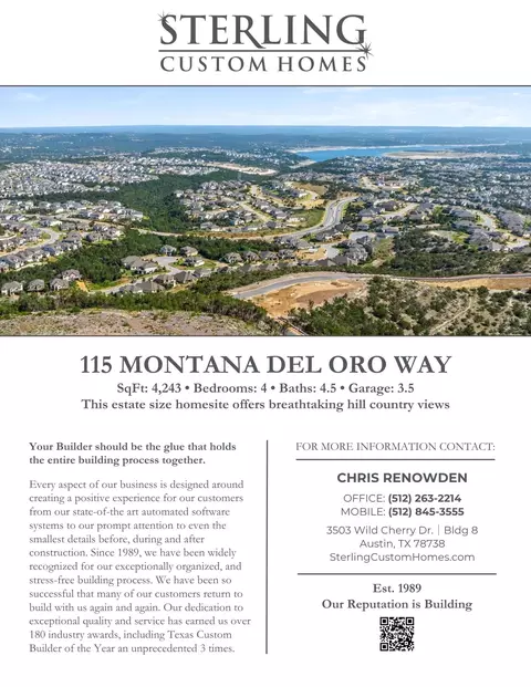 115 Montana Del Oro Way, Lakeway, TX 78738