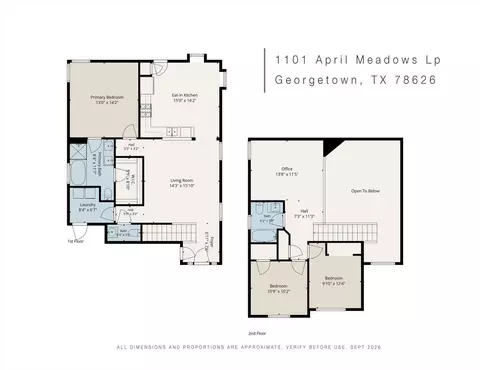 Floorplan - 1101 April Meadows Loop, Georgetown, TX 78626 photo 1 of 1