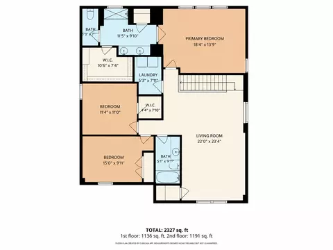 Floorplan - 1144 Waterfall Ave, Leander, TX 78641 photo 2 of 3