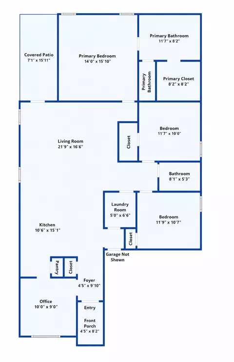 Floorplan - 316 Unity Dr, Kyle, TX 78640 photo 1 of 1