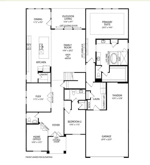 Floorplan - 400 Buckaroo Dr, Georgetown, TX 78633 photo 2 of 2