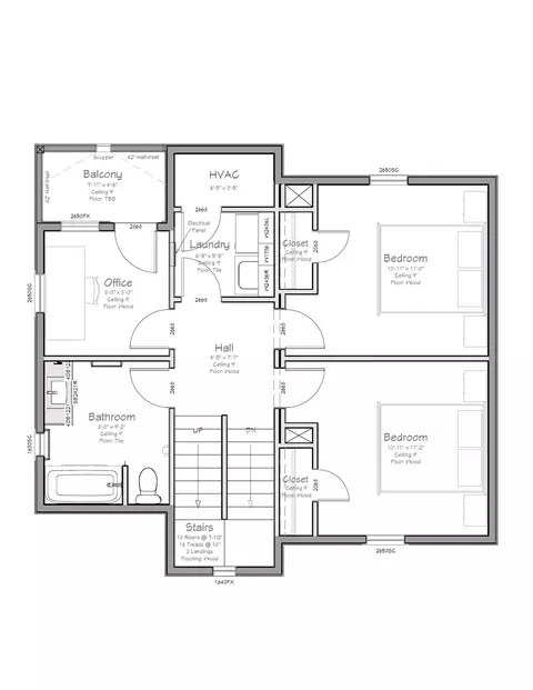 Floorplan - 2818 E 22nd St #2, Austin, TX 78722 photo 3 of 3