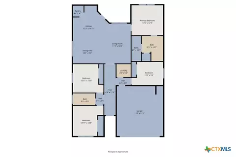 Floorplan - 908 Coriander Rd, Temple, TX 76501 photo 1 of 1