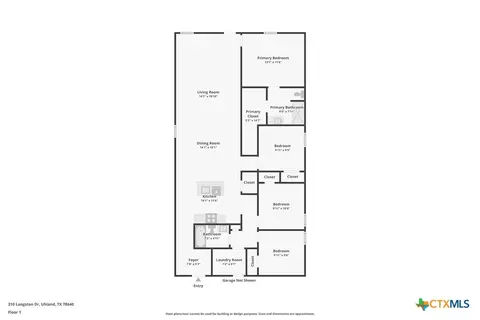 Floorplan - 210 Langston Dr, Uhland, TX 78640 photo 2 of 2