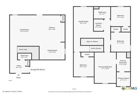 Floorplan - 134 Langston Dr, Uhland, TX 78640 photo 3 of 3