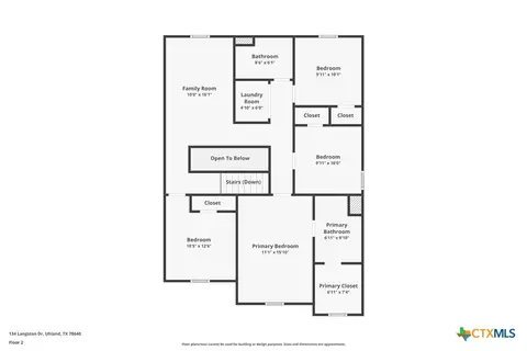 Floorplan - 134 Langston Dr, Uhland, TX 78640 photo 2 of 3