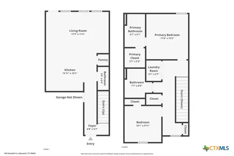 Floorplan - 140 Kendall Ln, Uhland, TX 78656 photo 3 of 3