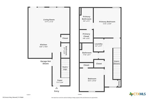 Floorplan - 129 Varner Way, Maxwell, TX 78656 photo 3 of 3