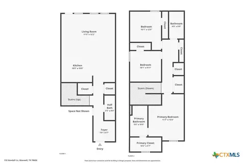 Floorplan - 132 Kendall Ln, Uhland, TX 78656 photo 3 of 3