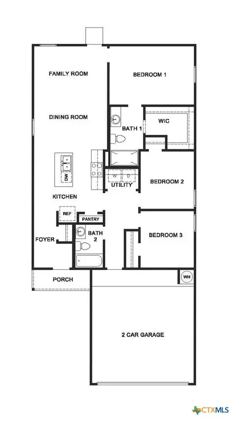 Floorplan - 1734 Rapids Dr, Temple, TX 76502 photo 1 of 1