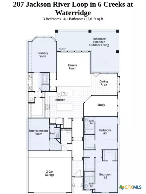 Floorplan - 207 Jackson River Loop, Kyle, TX 78640 photo 1 of 1