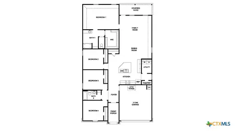 Floorplan - 548 Hector Loop, Georgetown, TX 78626 photo 1 of 1