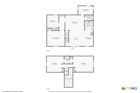 Floorplan - 122 Dodd Preston, Elgin, TX 78621 photo 3 of 3