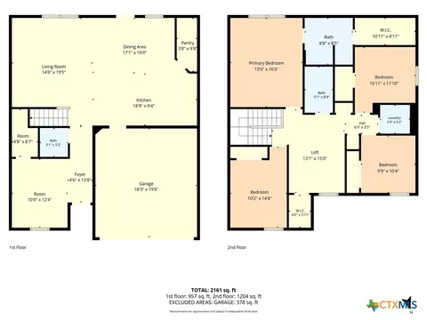 Floorplan - 8915 Misty Pine Dr, Temple, TX 76502 photo 5 of 6