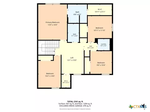 Floorplan - 8915 Misty Pine Dr, Temple, TX 76502 photo 2 of 6