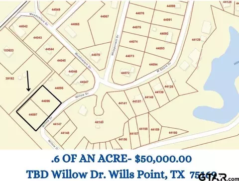tbd Willow Dr, Wills Point, TX 75169