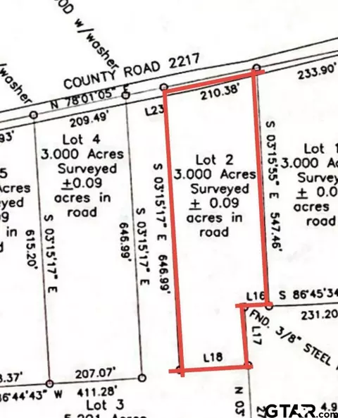 tbd Cr 2217 #LOT 2, Rusk, TX 75785