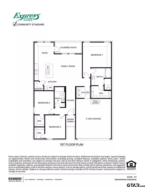 Floorplan - 107 Willow Branch Ln, Canton, TX 75103 photo 1 of 1