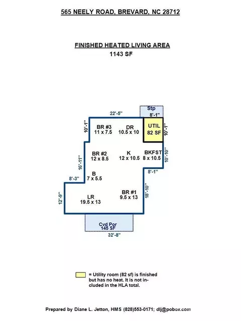 Floorplan - 565 Neely Rd, Brevard, NC 28712 photo 1 of 2
