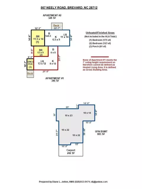 Floorplan - 565 Neely Rd, Brevard, NC 28712 photo 2 of 2