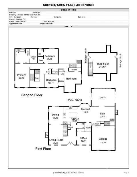 Floorplan - 18610 River Falls Dr, Davidson, NC 28036 photo 2 of 2
